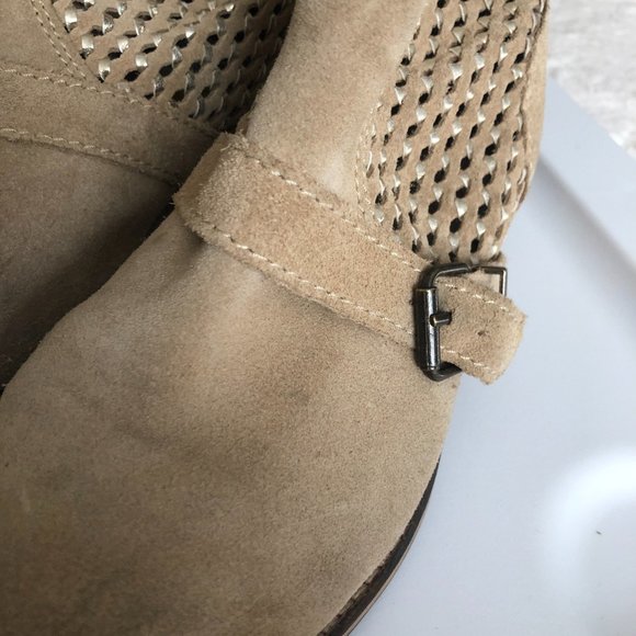 Bershka BSK Womens Suede Spring Summer Boots  Size 40 EU/9.5 US - Picture 5 of 12